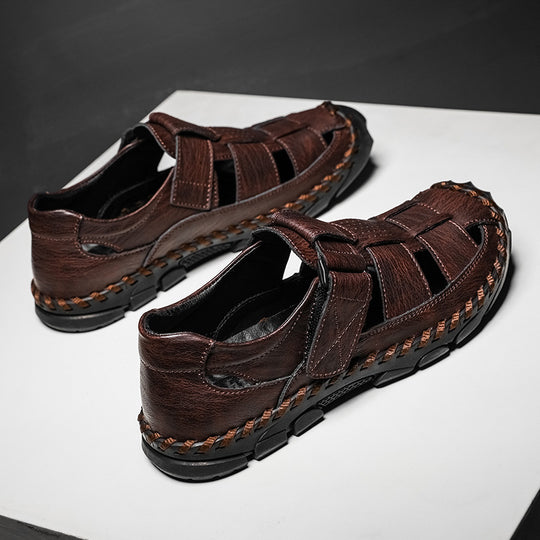 Damen Bequeme Sandalen mit verstellbarem Riemen und rutschfester Sohle R&B