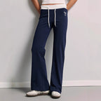 Damen Bequeme und lässige Sweatpants mit elastischem Bund und seitlichen Taschen R&B