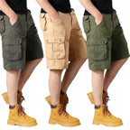 Herren Cargo-Shorts mit einer Vielzahl von praktischen Taschen und verstellbarem Bund
