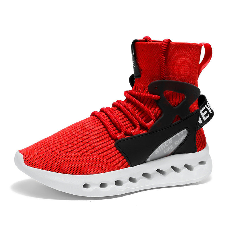 Damen Sportliche Lauf-Sneaker mit elastischem Strick-Obermaterial und rutschfester Sohle R&B