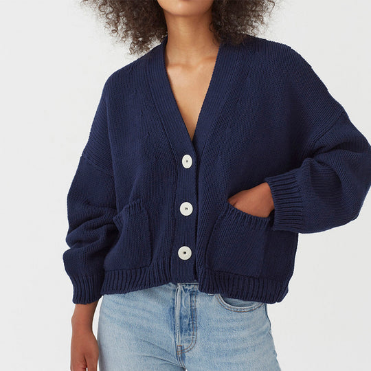 Damen Strickjacke mit praktischen Taschen R&B