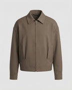 Herren Oversize-Blouson mit Hemdkragen, durchgehendem Reißverschluss und seitlichen Eingrifftaschen R&B