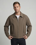 Herren Oversize-Blouson mit Hemdkragen, durchgehendem Reißverschluss und seitlichen Eingrifftaschen R&B