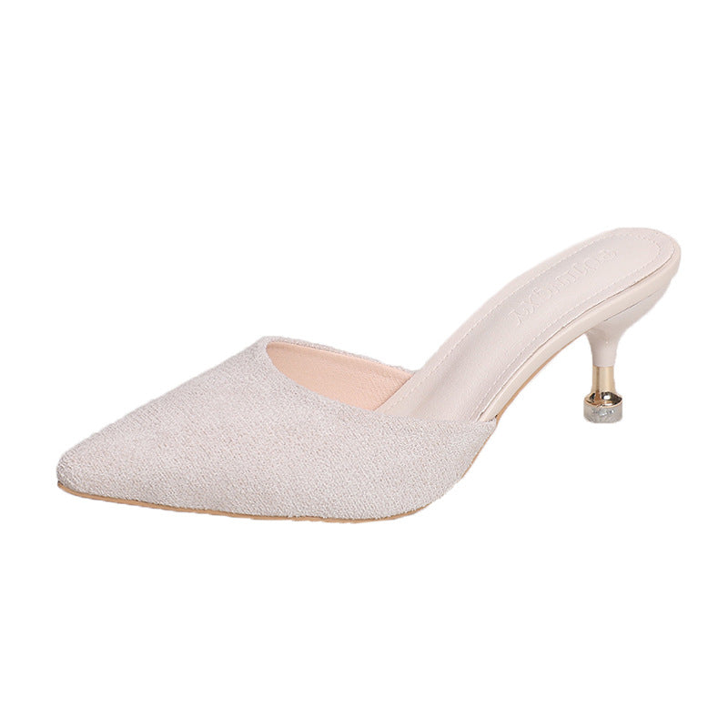 Damen elegante Slingbacks mit modischem Absatz R&B