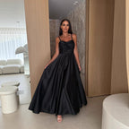 Damen Elegantes Bodenlanges Abendkleid
