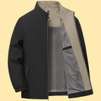 Herren elegante Freizeitjacke mit Stehkragen R&B