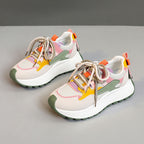 Damen Sportliche Chunky Sneakers mit verspieltem Farbdesign R&B