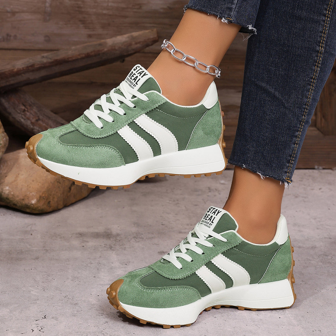 Damen Sportliche Sneaker mit atmungsaktiver Obermaterialstruktur und gedämpfter Sohle R&B