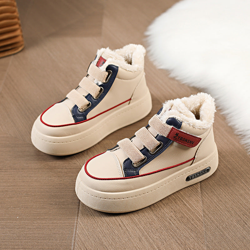 Damen modische Winter Sneakers mit warmem Innenfutter und rutschfester Sohle R&B