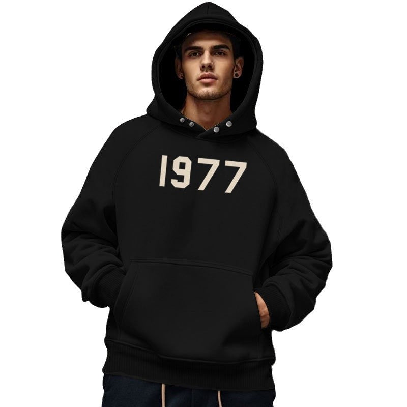 Herren Gemütlicher Kapuzenpullover mit ausgefallenem Design und praktischen Taschen R&B