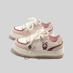 Damen Sneakers mit verspieltem Tierdesign und komfortabler Sohle