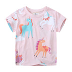 Mädchen T-Shirt mit buntem Einhorn-Design R&B