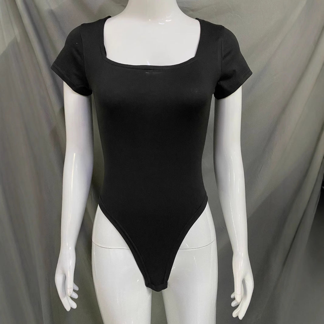 Damenbody mit quadratischem Ausschnitt und figurbetonendem Design R&B