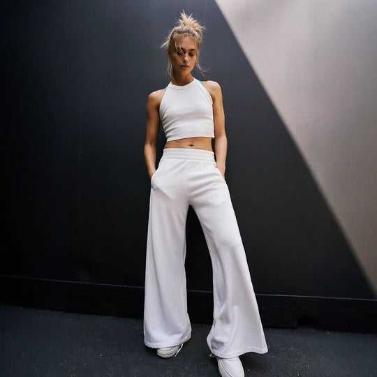 Damen sportliches Set mit hautfreundlichem Material und elastischem Bund R&B