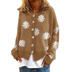 Damen modischer Blumensweater R&B