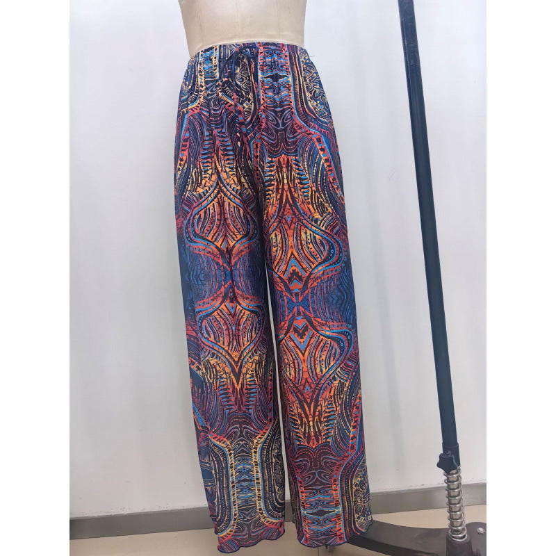 Damen Strandhose mit modischem Zebra-Muster R&B