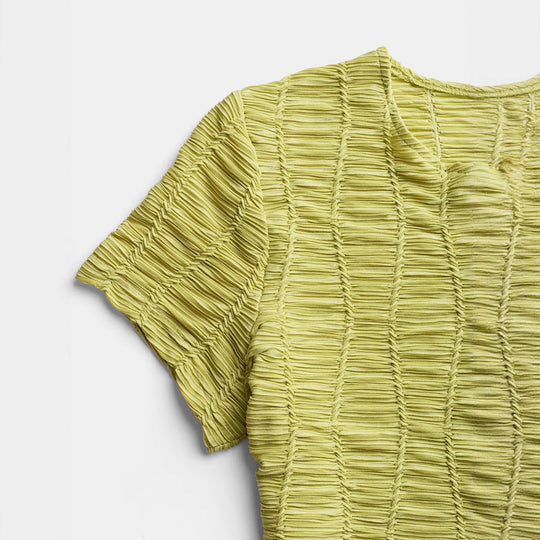 Damen lässige Bluse mit Raffung R&B