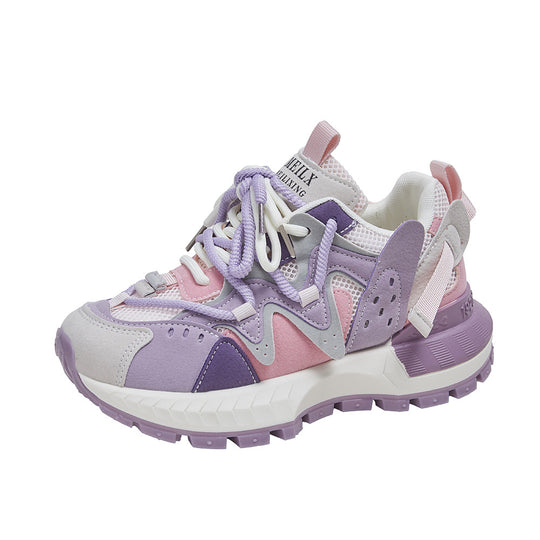 Damen sportliche Sneakers mit atmungsaktiver Obermaterialstruktur und rutschfester Sohle R&B