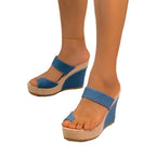 Damen Keilsohlen Sandalen