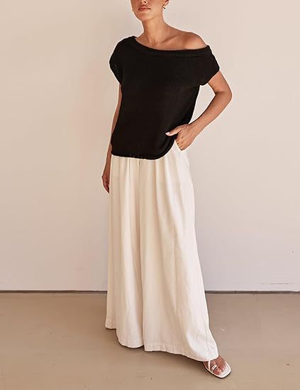 Damen Off-Shoulder Strickoberteil R&B