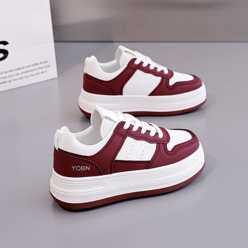 Damen modische Sneakers mit dicker Dämpfung und atmungsaktiver Oberseite R&B