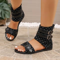 Damen modische Riemensandalen mit verstellbaren Schnallen R&B