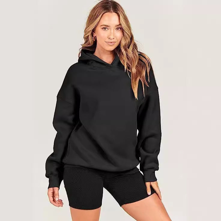 Damen lässiger Kapuzenpullover mit übergroßer Passform R&B