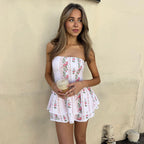 Damen Sommerliches Minikleid mit floralem Print und raffiniertem Schnitt R&B