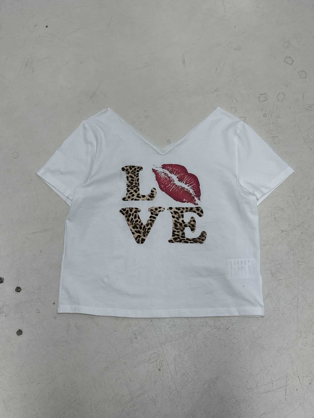 Damen T-Shirt mit tierischem Muster und auffälligem Druck R&B