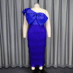 Damen Cocktailkleid mit voluminösem Rüschendesign und Fransen