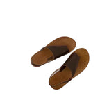 Damen Zehentrenner-Sandalen mit ergonomischem Fußbett aus hochwertigem Naturmaterial R&B