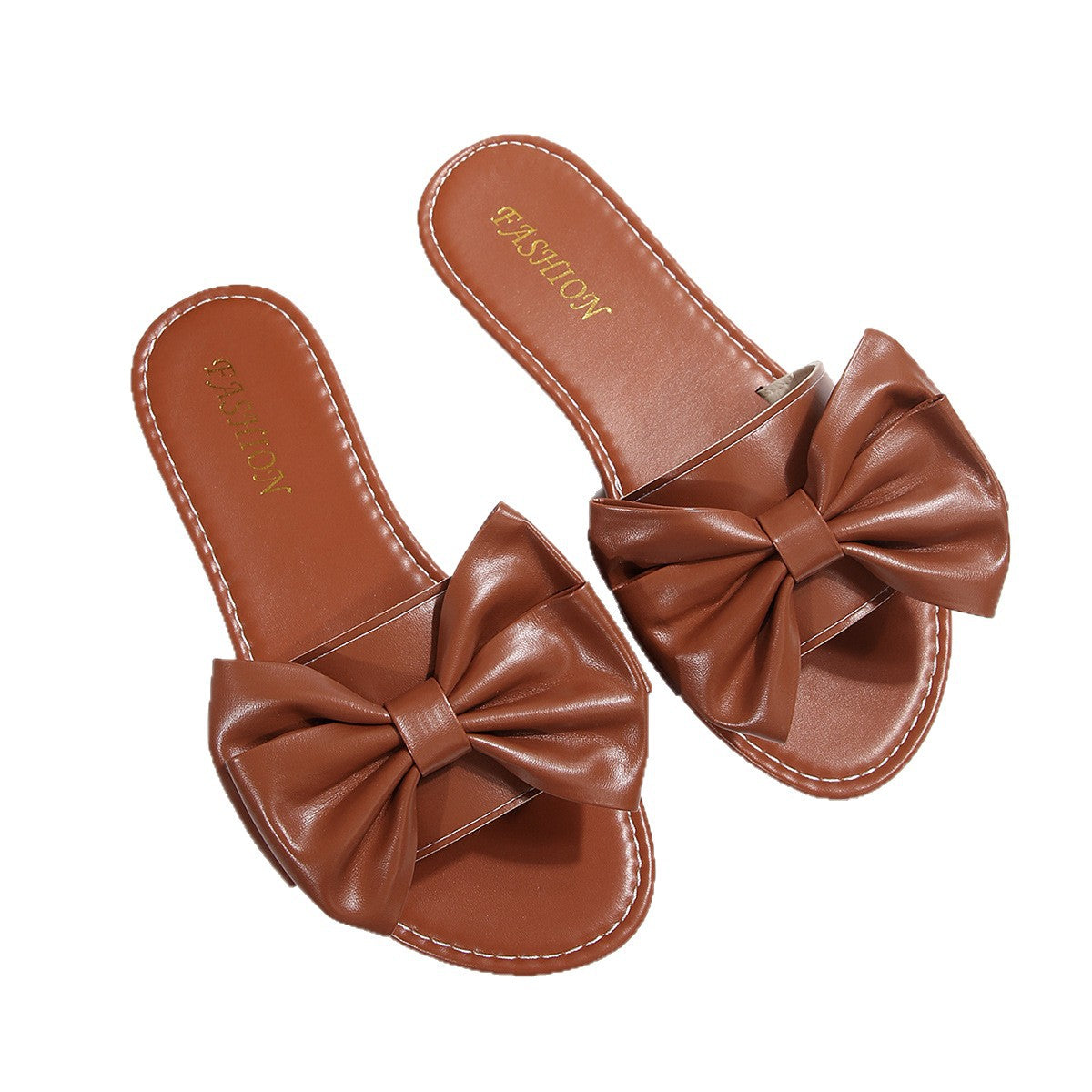 Damen elegante Slipper mit großzügigem Schleifen-Detail R&B