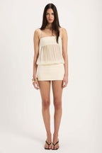 Damen modisches Minikleid mit elegantem Schichten-Look R&B