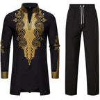 Herren traditionelles Outfit mit aufwendigem Muster R&B