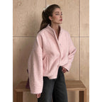 Damen Flauschige Kapuzenjacke aus Teddyfell mit seitlichen Taschen R&B