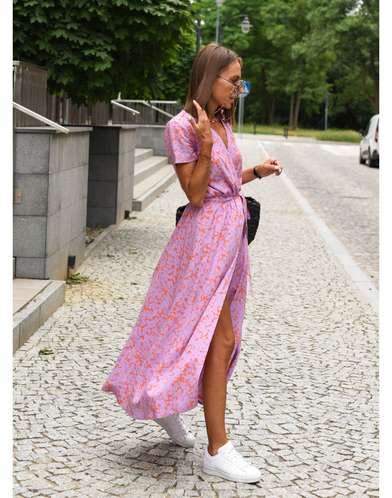 Damen Maxikleid mit floralem Muster R&B