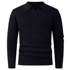 Herren lässiger Pullover mit modernem Kragen R&B