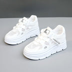 Damen atmungsaktive Plateau Sneakers mit ergonomischem Design und robustem Obermaterial R&B