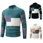 Herren modischer Pullover mit strukturiertem Blockdesign R&B