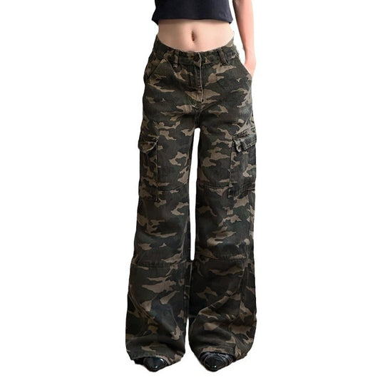 Damen Cargo-Hose im lässigen Camouflage-Stil mit praktischem Schnitt R&B