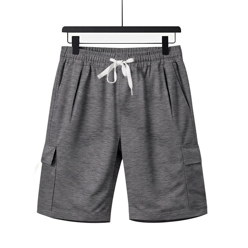Herren nan elastische Cargo-Bermuda mit Kordelzug und Mehrfachtaschen R&B