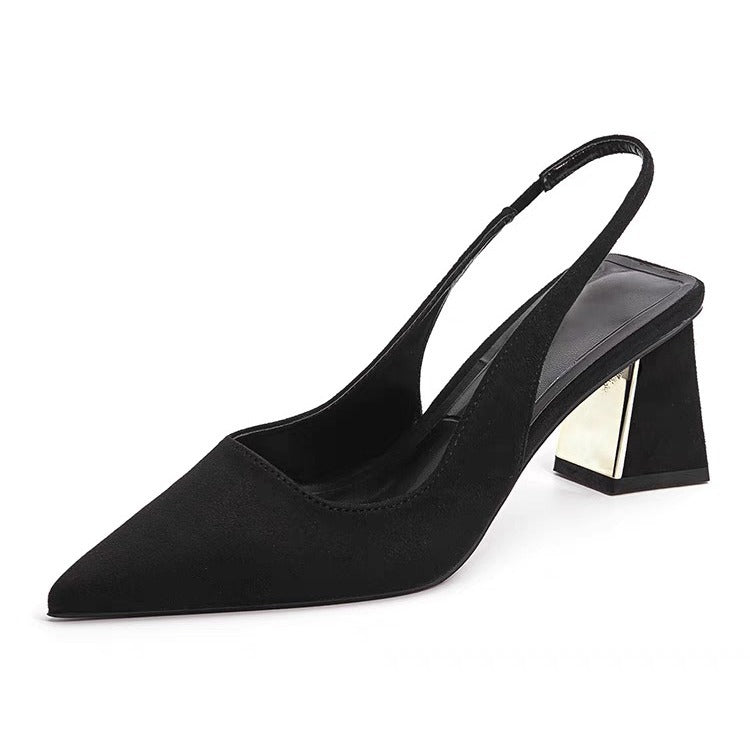 Damen Slingback-Pumps mit quadratischem Absatz R&B