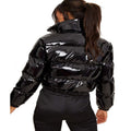 Damen glänzende Steppjacke R&B