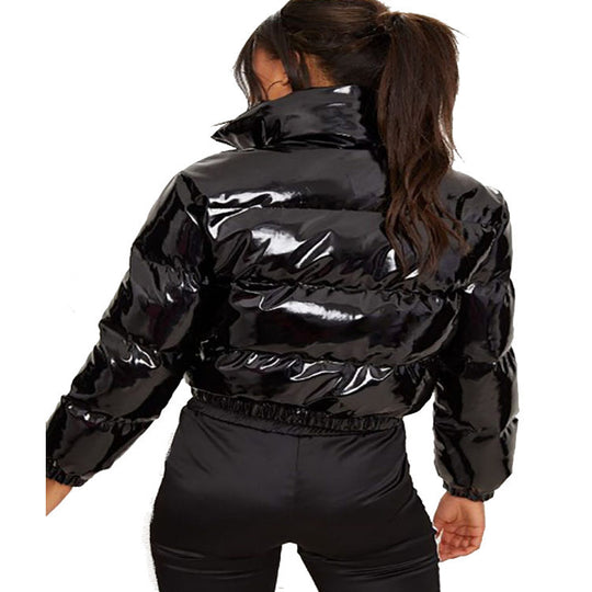 Damen glänzende Steppjacke R&B