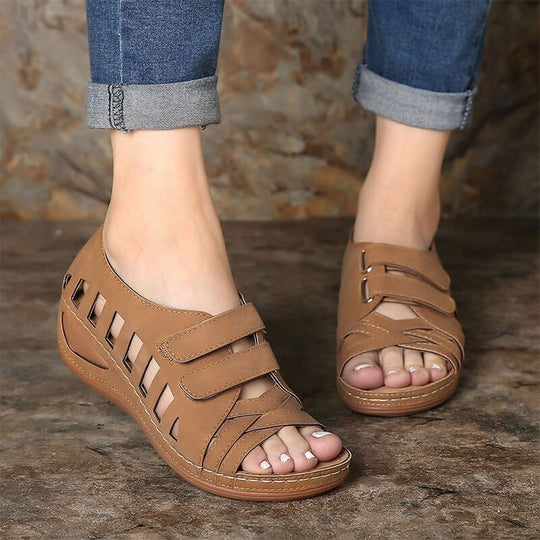 Damen Komfortsandalen mit atmungsaktivem Netzdesign und verstellbaren Riemen R&B