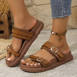 Damen Komfortable und modische Riemchensandalen R&B