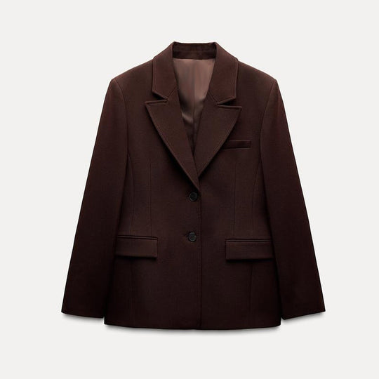 Damen Modischer Blazer mit schickem Schnitt und praktischen Taschen R&B