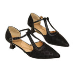 Damen Elegante Slingback Pumps mit geflochtenem Riemen und modischem Blockabsatz