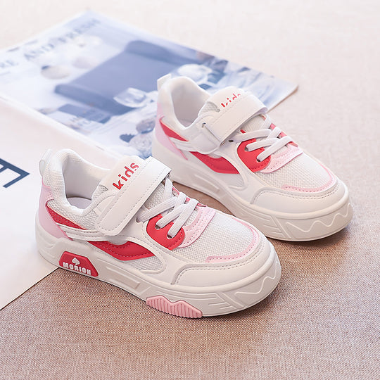 Damen sportliche Kindersneaker mit praktischen Klettverschlüssen R&B