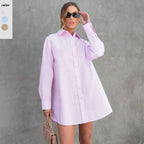 Damen Hemdblusenkleid im eleganten Längenverlauf R&B
